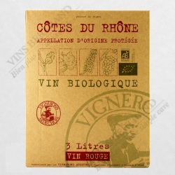 FONTAINE 3 L COTES RHONE BIO